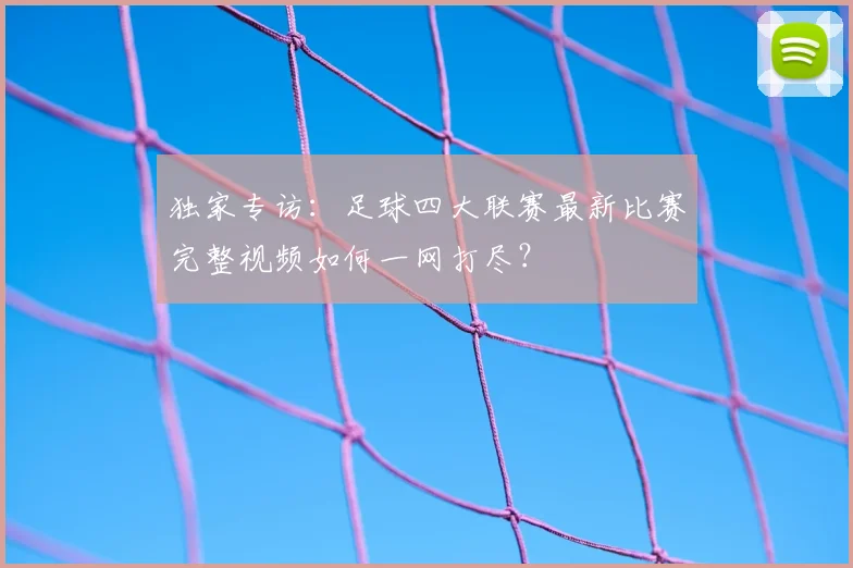 独家专访：足球四大联赛最新比赛完整视频如何一网打尽？